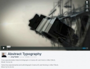Abstract Typography on Vimeo